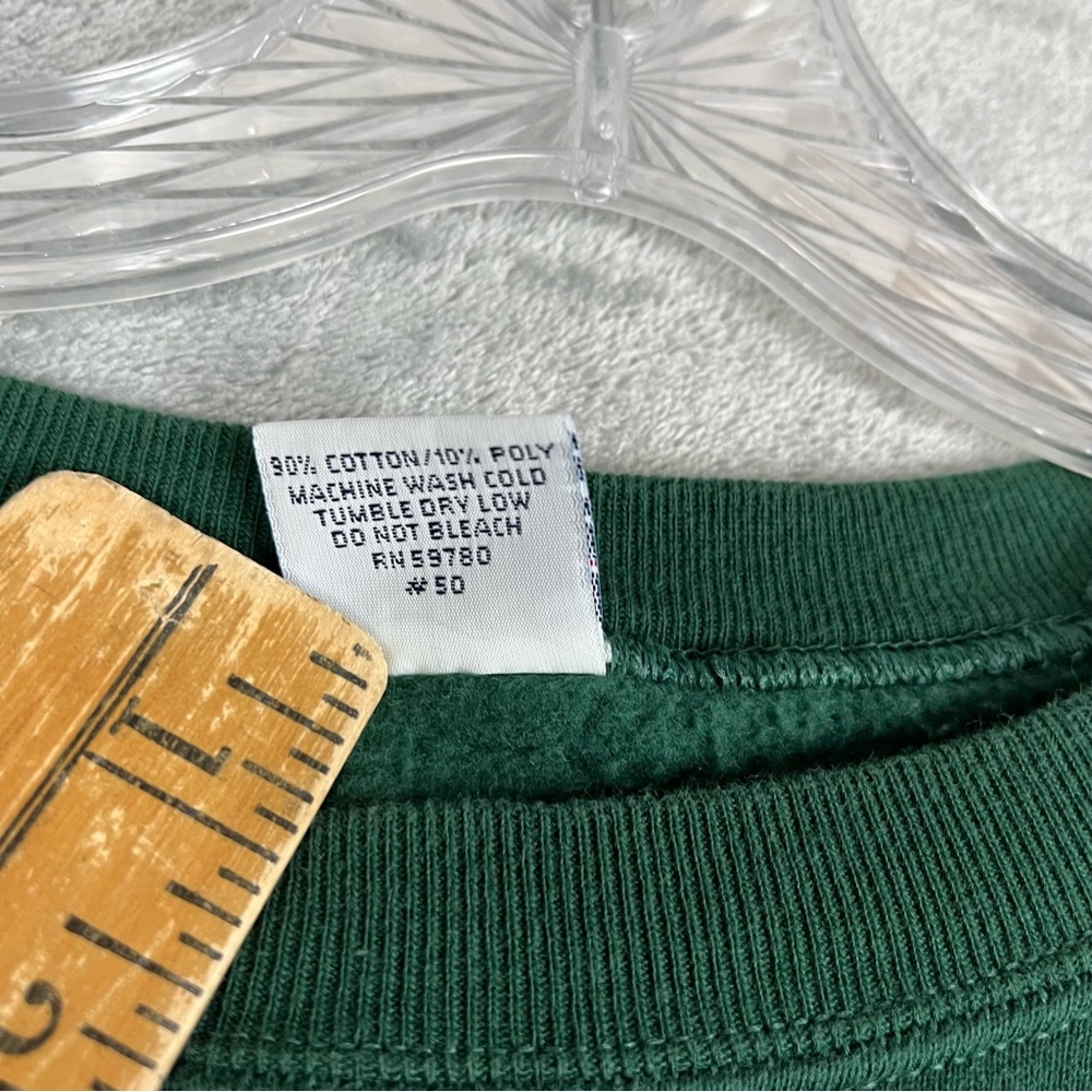 Vintage 90s Y2K Guess Christmas Tree Graphic Sweatshirt OSFA Medium Large Grunge - Picture 8 of 12